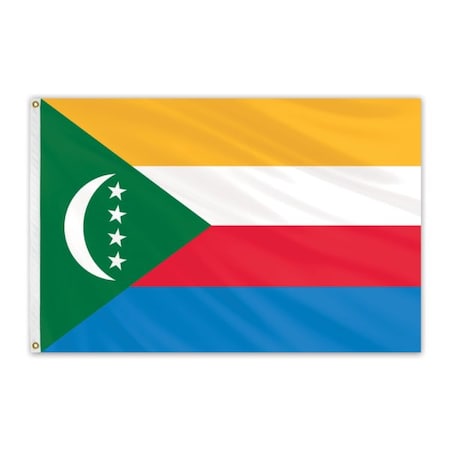 Clearance Comoros 4'x6' Nylon Flag